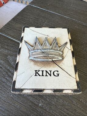 Sid Dickens memory tile block collectible retired 6x8 KING crown T-22